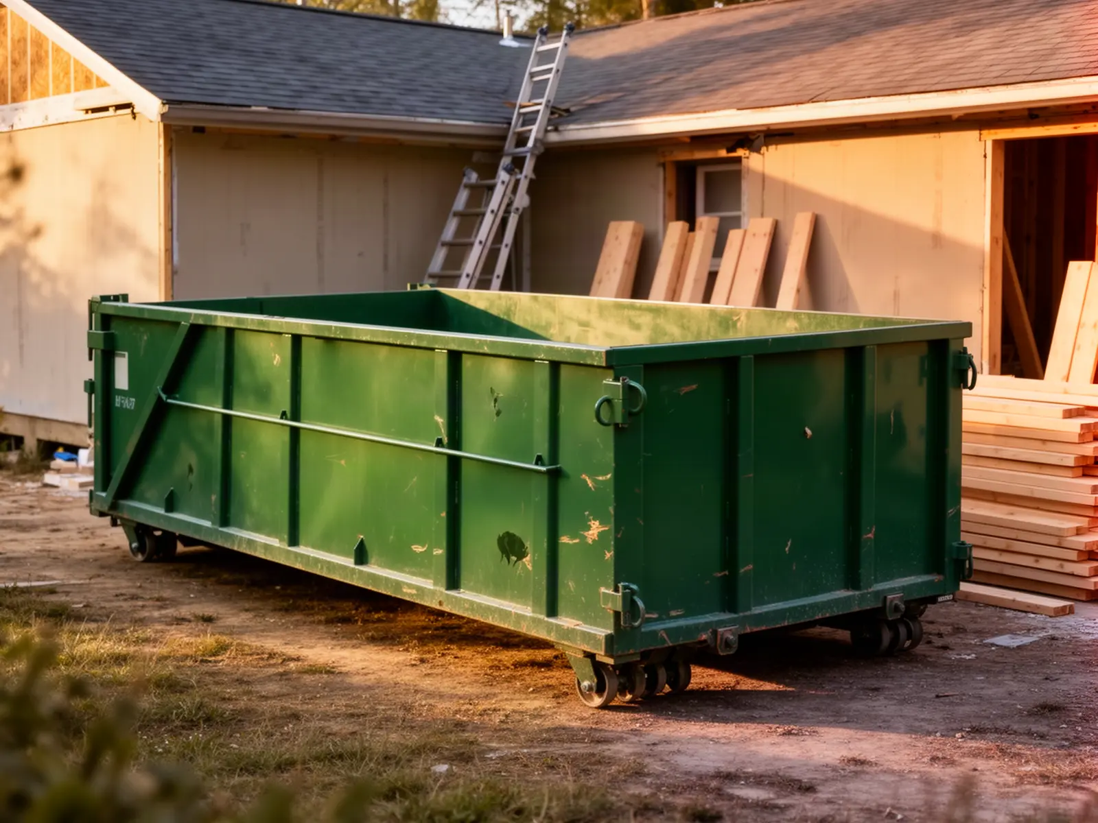 Roll-off dumpster from Big Mitch's Dumpster Services in La Porte, IN